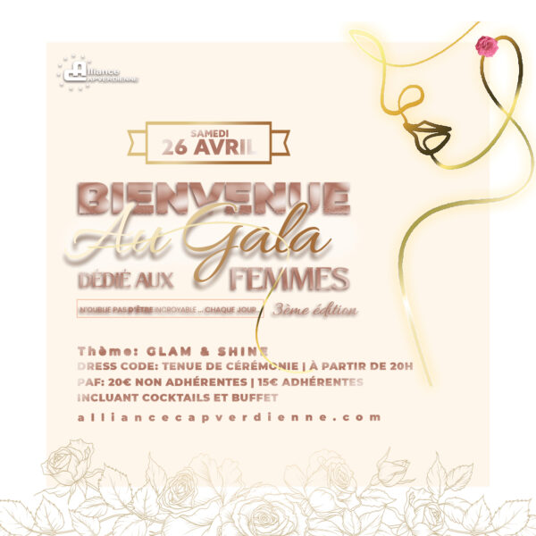 Gala 100% femmes | Tarif seul adhérente