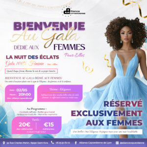 Gala 100% femmes | Tarif seul non adhérente