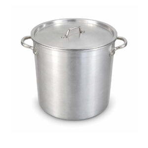 Grande marmite aluminium avec couvercle
