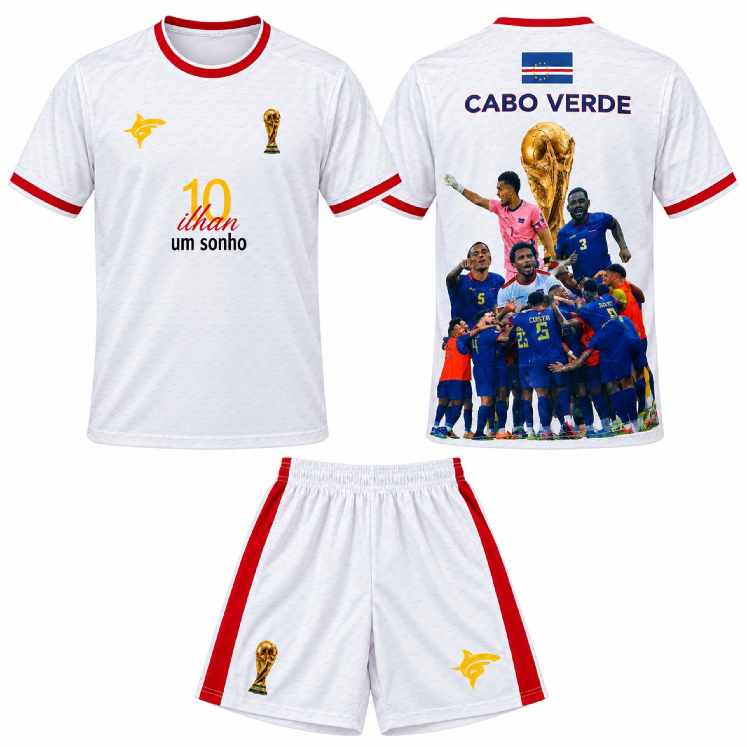 White Cabo Verde outfit - No. 10 "Um Sonho" - trophy version